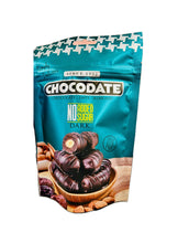 Load image into Gallery viewer, Chocodate datteri con cioccolato fondente senza zuccheri aggiunti 90g
