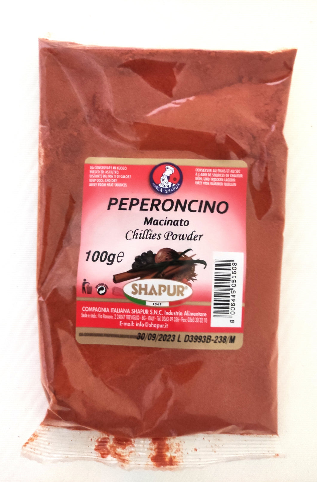 Peperoncino rosso in polvere Shapur