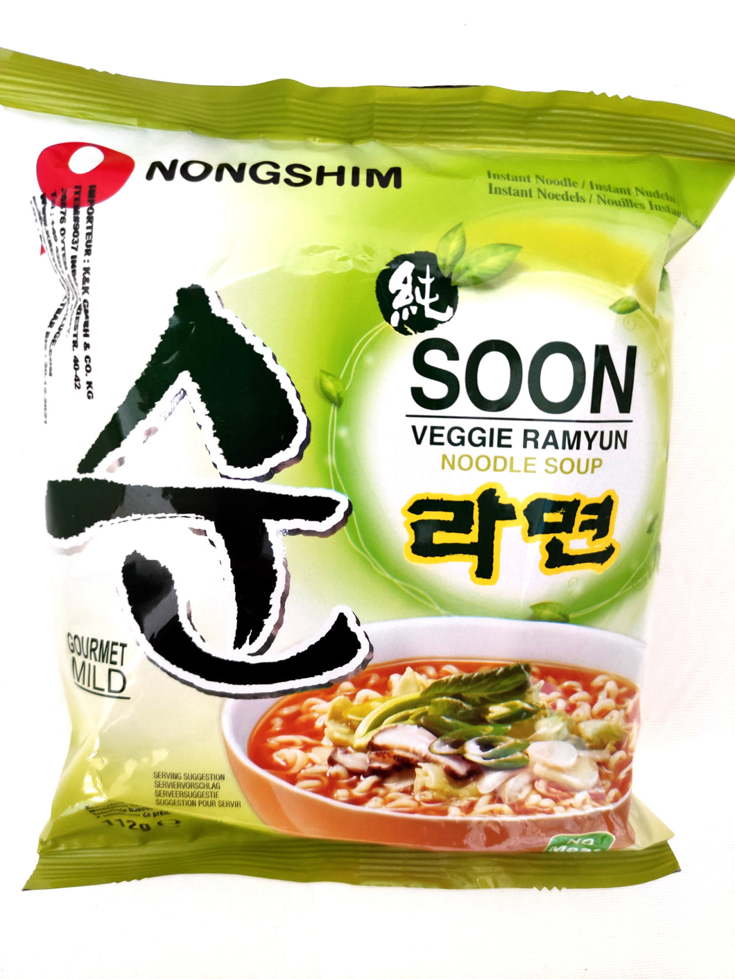 Veggie Ramyun Nongshim ramen istantanei